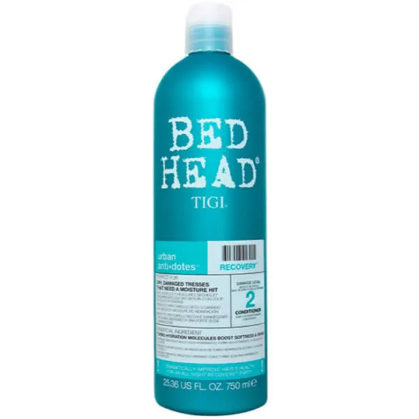 Condizionatore Tigi Bed Head Recovery da 750ml per capelli sani e idratati, ideale per capelli danneggiati.