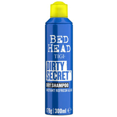 Spray secco Tigi Bed Head Dirty Secret da 300ml per capelli freschi e voluminosi senza lavaggio.