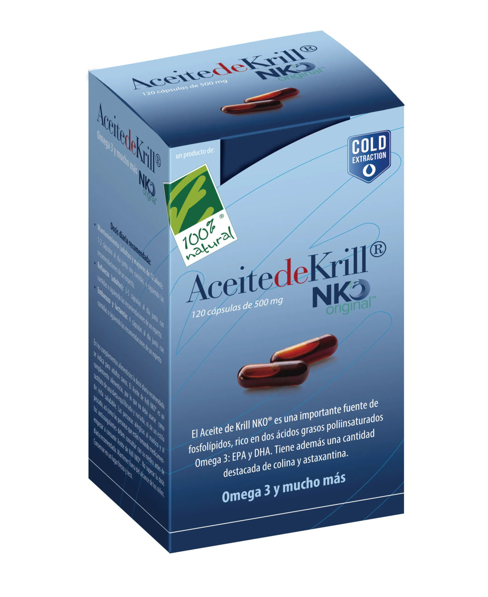 100%natura Aceite De Krill Nko 120 Cap De 500 Mg - InfinityMarket -