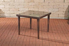 Tisch Bari 100x100 - braun-meliert