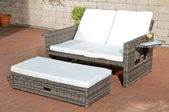 Sofa Ancona Cremeweiss 5mm - grau-meliert
