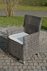 Stuhl Fontana / Sankt Marlo Cremeweiss 5mm - grau-meliert