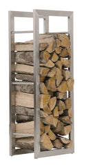 Kaminholzständer Keri 25x60x100 - edelstahl