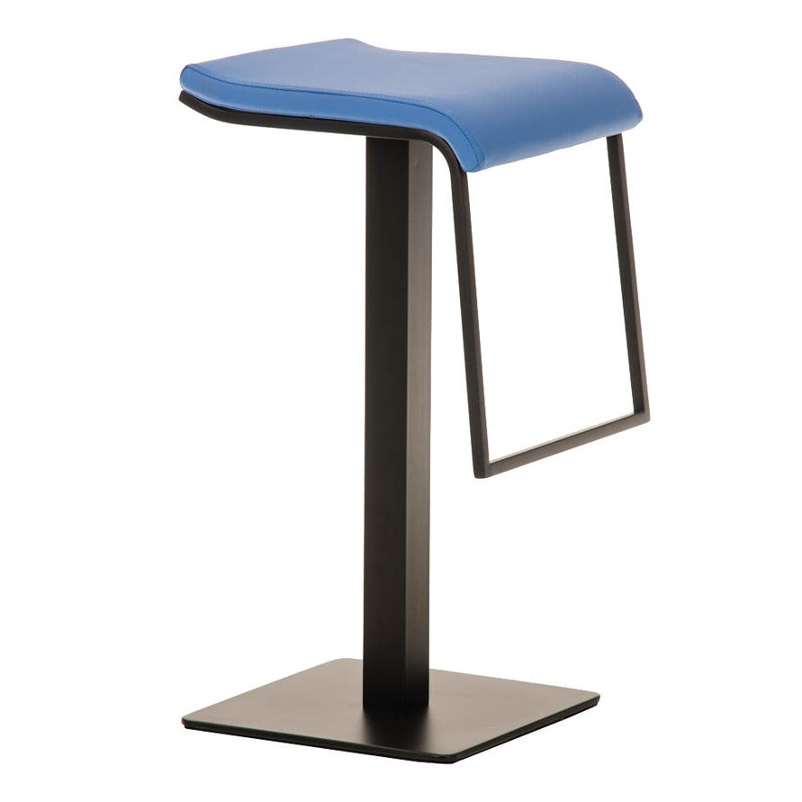 Barhocker Lameng Kunstleder B78 - blau - InfinityMarket