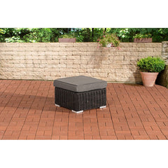 Hocker Bilbao / Madeira Eisengrau - schwarz