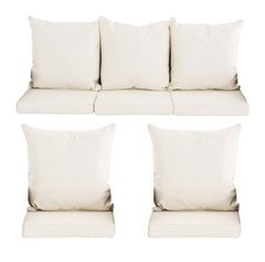 Set Kissenbezüge Garnitur Fisolo rund - creme
