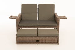 Sofa Ancona Anthrazit 5mm - braun-meliert