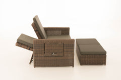 Sofa Ancona Anthrazit 5mm - braun-meliert