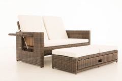 Sofa Ancona Cremeweiss 5mm - braun-meliert