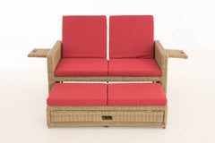 Sofa Ancona Rubinrot 5mm - natura
