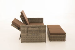 Sofa Ancona Terrabraun 5mm - grau-meliert