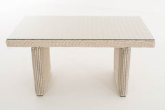 Tisch Fisolo/Minari/Bermeo 5mm - perlweiß