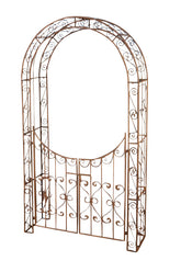 Rosenbogen m. Tor Sina - antik braun