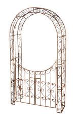 Rosenbogen m. Tor Sina - antik braun