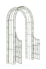 Rosenbogen m. Tor Sina - antik-grün