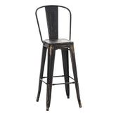 Barhocker Aiden antik - schwarz-gold - InfinityMarket