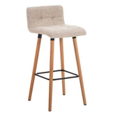 Barhocker Lincoln Stoff - creme - InfinityMarket