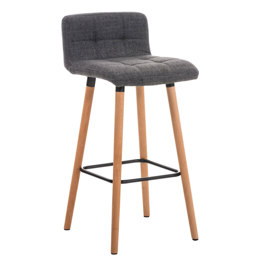 Barhocker Lincoln Stoff - hellgrau - InfinityMarket