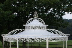 Dach für XXL Luxus Pavillon Romantik 500cm - weiß