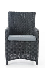 Stuhl Fontana / Sankt Marlo Eisengrau 5mm - schwarz
