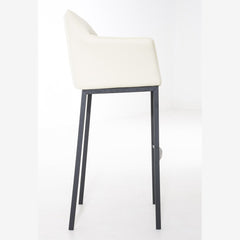 Barhocker Damaso B mit 4-Fuß Gestell - creme - InfinityMarket