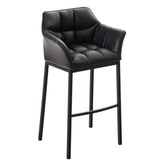 Barhocker Damaso B mit 4-Fuß Gestell - schwarz - InfinityMarket