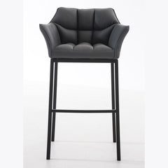 Barhocker Damaso B mit 4-Fuß Gestell - grau - InfinityMarket