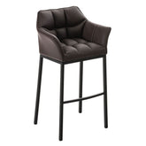 Barhocker Damaso B mit 4-Fuß Gestell - braun - InfinityMarket