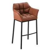 Barhocker Damaso B mit 4-Fuß Gestell - hellbraun - InfinityMarket