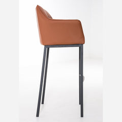 Barhocker Damaso B mit 4-Fuß Gestell - hellbraun - InfinityMarket
