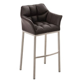 Barhocker Damaso E mit 4-Fuß Gestell - braun - InfinityMarket