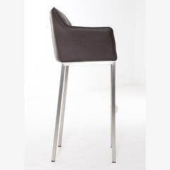 Barhocker Damaso E mit 4-Fuß Gestell - braun - InfinityMarket