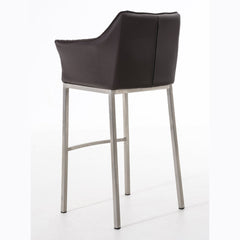 Barhocker Damaso E mit 4-Fuß Gestell - braun - InfinityMarket
