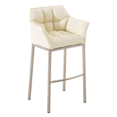 Barhocker Damaso E mit 4-Fuß Gestell - creme - InfinityMarket
