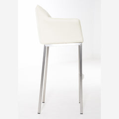 Barhocker Damaso E mit 4-Fuß Gestell - creme - InfinityMarket