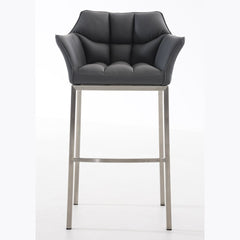 Barhocker Damaso E mit 4-Fuß Gestell - grau - InfinityMarket