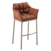 Barhocker Damaso E mit 4-Fuß Gestell - hellbraun - InfinityMarket
