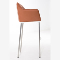 Barhocker Damaso E mit 4-Fuß Gestell - hellbraun - InfinityMarket
