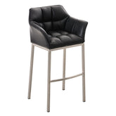 Barhocker Damaso E mit 4-Fuß Gestell - schwarz - InfinityMarket