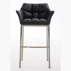 Barhocker Damaso E mit 4-Fuß Gestell - schwarz - InfinityMarket