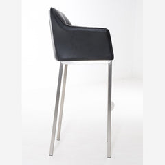 Barhocker Damaso E mit 4-Fuß Gestell - schwarz - InfinityMarket