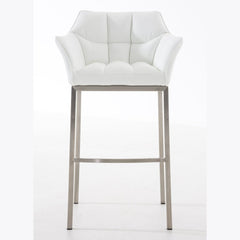 Barhocker Damaso E mit 4-Fuß Gestell - weiß - InfinityMarket