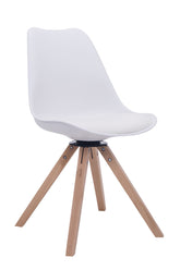 Besucherstuhl Troyes Drehbar Natura Square - wei�