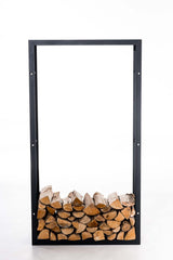Kaminholzständer Keri V3 25x60x100 - schwarz