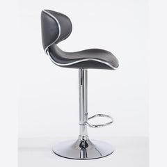 Barhocker Las Vegas V2 chrom - schwarz - InfinityMarket