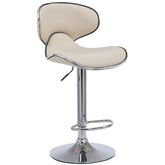 Barhocker Las Vegas V2 chrom - creme - InfinityMarket