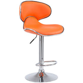 Barhocker Las Vegas V2 chrom - orange - InfinityMarket
