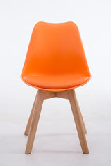 Besucherstuhl Borneo V2 Natura Kunstleder - orange
