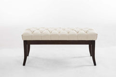 Sitzbank Ramses Kunstleder antik-dunkel 100 - creme