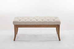 Sitzbank Ramses Stoff antik-hell 100 - creme